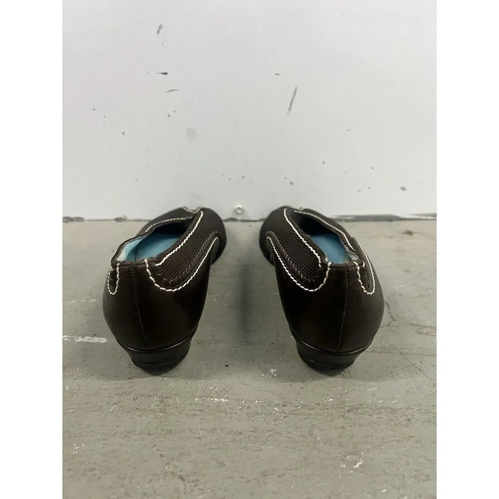 Thierry Rabotin Women's Dark Brown Size 36.5 EU‎ US 6.5 Flats Made in Italy